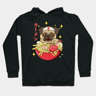 Kawaii Pug Ramen Hoodie